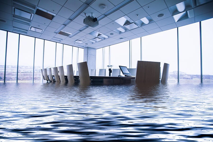 Flood Insurance - Conference Room Under Water