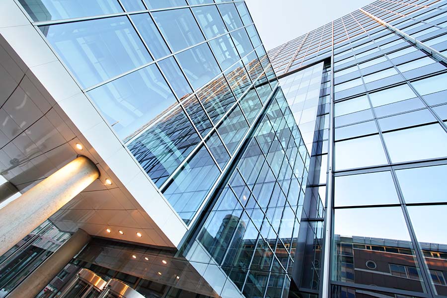 Business Insurance - Exterior Of Modern Glass Office Building